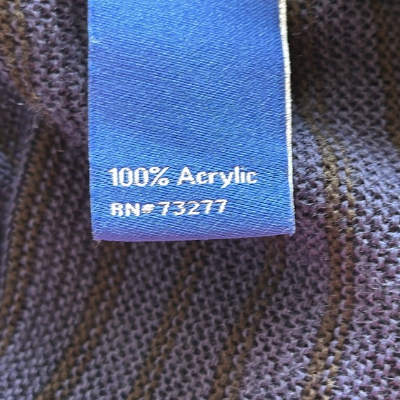 Apt. 9 navy and black lightweight front-tie bell sleeve sweater, size M - Picture 6 of 8
